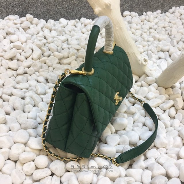Chanel女包 92994# 2019最新棱格新顏色 香奈兒單手挽手提單肩包 香奈爾蜥蜴紋手挽包 Chanel斜挎包  djc2836